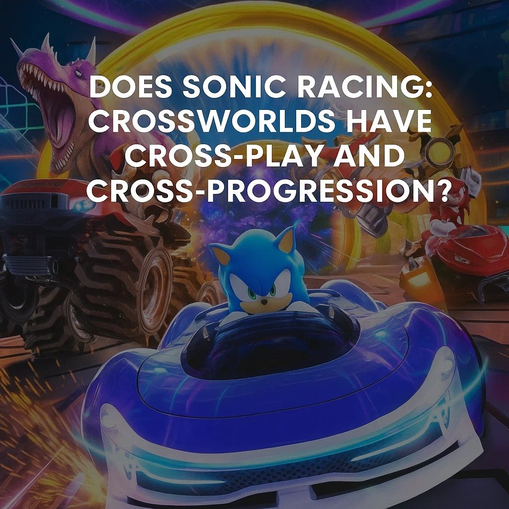 does sonic racing crossworlds have crossplay and cross progression
