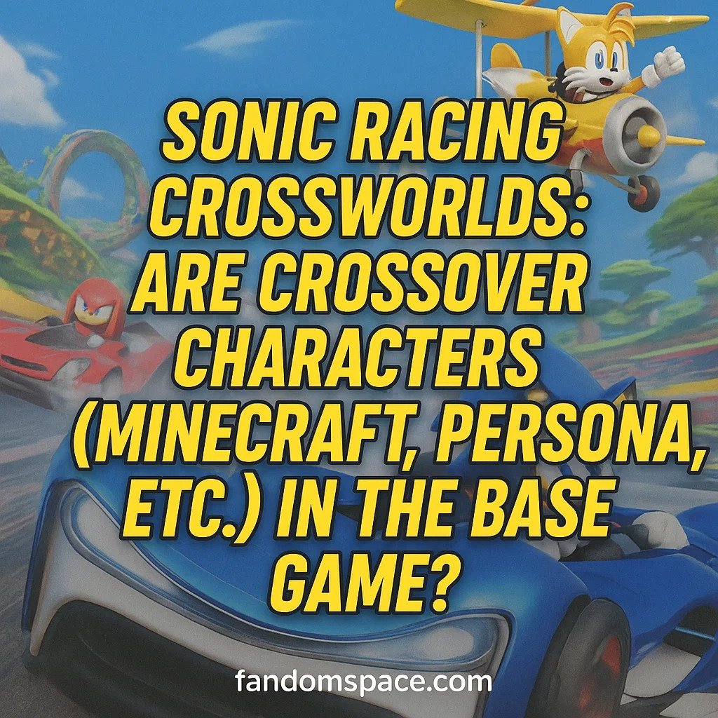 sonic racing crossworlds are crossover characters in the base game